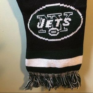 New York Jets Scarf Green Fringe large spellout
